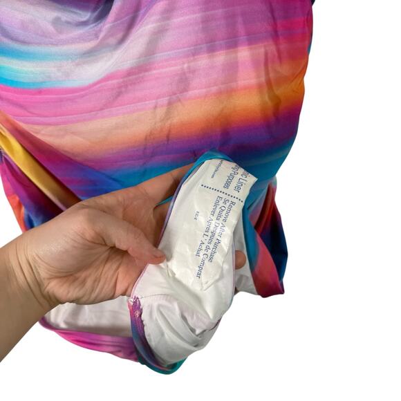 La Blanca Sunset Shores Strappy One Shoulder One Piece Swimsuit Womens Plus 18W - Picture 4 of 9